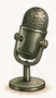Vintage podcast microphone